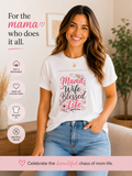 Mama Wife Blessed Life Graphic Tee
