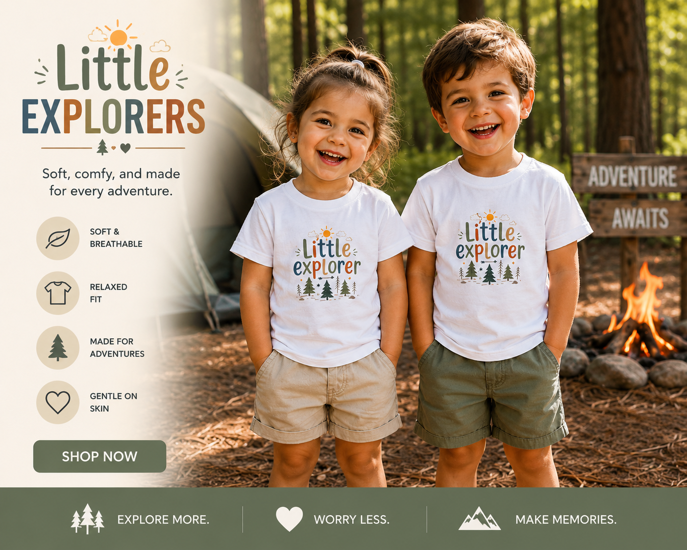 Little Explorers Kids Adventure Tee